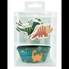 SCRAPCOOKING Décoration Gâteau|Moules En Papier|24 Caissettes Cupcakes + 24 Cake Toppers Dinosaure