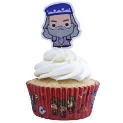 PME Décoration Gâteau|Moules En Papier|12 Caissettes Cupcakes + 12 Cake Toppers Harry Potter