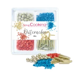 SCRAPCOOKING Décoration Comestible|4 Décors en Sucre Nutcracker Mix 45 g