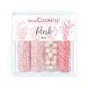SCRAPCOOKING Décoration Comestible|4 Décors en Sucre Pink Mix 68 g