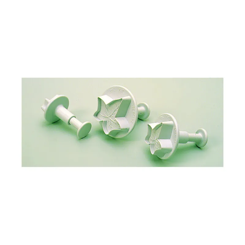 MALLARD FERRIERE Emporte Pièce - Découpoir Pâtisserie|3 Découpoirs Petite Feuille de Lierre à Poussoir