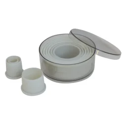 DE BUYER Emporte Pièce - Découpoir Pâtisserie|9 Découpoirs Ronds unis en plastique alimentaire