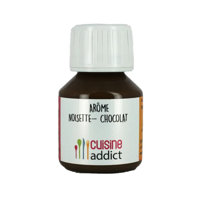 CUISINEADDICT Arômes Alimentaires|Arôme Alimentaire Chocolat Noisette 58 ml