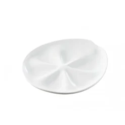 REVOL Servir, Présenter|Vaisselle|Assiette à Huîtres Blanche 26 x 24 cm Impulse