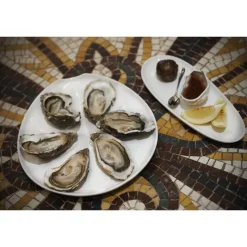 REVOL Servir, Présenter|Vaisselle|Assiette à Huîtres Blanche 26 x 24 cm Impulse