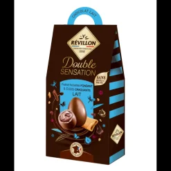 REVILLON Chocolats À Offrir|Confiserie|Assortiment Œufs Chocolat au Lait Double Sensation 155 g Révillon