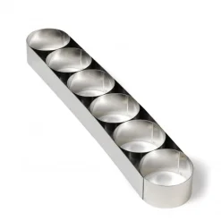 GOBEL Cercle À Patisserie|Attelage 6 Cercles à Mousse H 4 cm