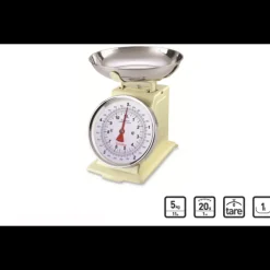 TERRAILLON Balance De Cuisine|Balance Mécanique Tradition 500 Crème 5kg