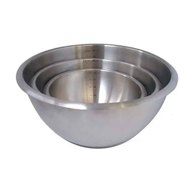 DE BUYER Culs De Poule|Bassine Demi-Sphérique Inox et Fond Silicone Ø 20 cm