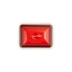 LE CREUSET Servir, Présenter|Beurrier Céramique avec Couvercle Cerise