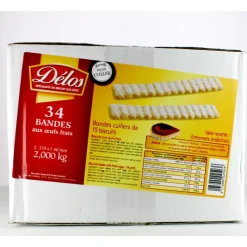 CUISINEADDICT Produits Pâtisserie|Biscuits cuillers natures en bande x 34