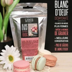PATISDECOR Produits Pâtisserie|Blanc d'Oeuf en Poudre 100 g Patisdécor