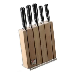 SABATIER TROMPETTE Rangement Couteaux|Couteau À Pain|Bloc à Couteaux + 5 Couteaux Richardson