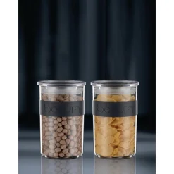 BODUM Conservation|Bocal Plastique 600 ml avec Couvercle (x2) PRESSO