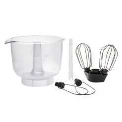 ANKARSRUM Robot Pâtissier|Bol Plastique 3L + 1 batteur double + 2 batteurs plats