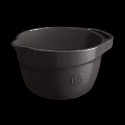 EMILE HENRY Bassines De Cuisine|Bol Pâtissier en Céramique 3,5 L Fusain