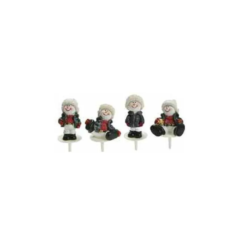 MALLARD FERRIERE Décoration Gâteau|Bonhomme de Neige Doudoune Sujet Résine x50