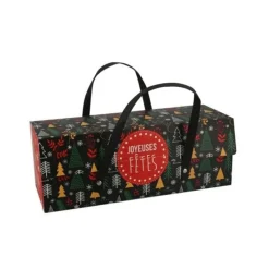 PATISDECOR Emballage Alimentaire|Boîte à Bûche 25 x 11 cm Scandinave Patisdécor