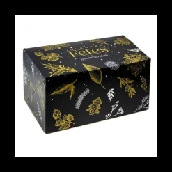 CUISINEADDICT Emballage Alimentaire|Boîte à Bûche 45 x 11cm Noël Féerique (x25)