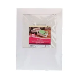 FUNCAKES Emballage Alimentaire|Boîte à Gâteau 32x32x11.5 cm (x2)