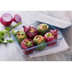 PYREX Conservation|Boîte de Conservation en Verre Rectangulaire 27 x 23 cm 4 L Cook & Store