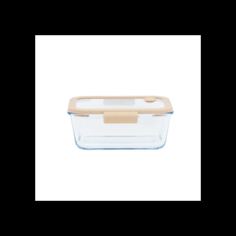 PEBBLY Conservation|Boîte de Conservation en Verre Sous-Vide 1200 ml