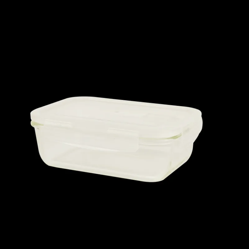 PEBBLY Plat De Cuisson|Conservation|Boîte de Conservation en Verre Rectangle 1,2 L