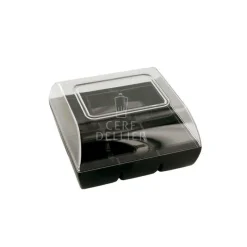 GATODECO Emballage Alimentaire|Boîte Noire pour 6 Macarons Gatodéco