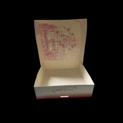 CUISINEADDICT Emballage Alimentaire|Boîte pâtissière Balade Gourmande - 25 x H 8 cm - (x50)