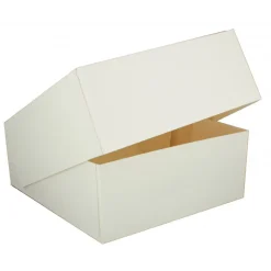CUISINEADDICT Emballage Alimentaire|Boîte pâtissière blanche - 26 x H 5 cm - (x50)