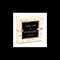 CUISINEADDICT Emballage Alimentaire|Boîte pâtissière Inspirations et Gourmandises - 26 x H 5 cm - (x50)