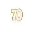 GATODECO Décoration Gâteau|Bougie Anniversaire 70 ans Gatodéco