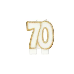 GATODECO Décoration Gâteau|Bougie Anniversaire 70 ans Gatodéco