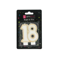 GATODECO Décoration Gâteau|Bougie Anniversaire 18 ans Gatodéco