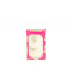 CUISINEADDICT Décoration Gâteau|Bougie anniversaire chiffre 9 blanche avec filet doré