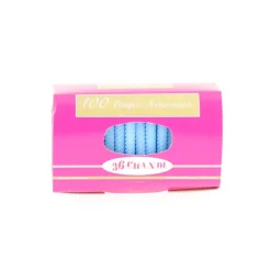 CUISINEADDICT Décoration Gâteau|Bougie anniversaire torsadée Bleue (x100)