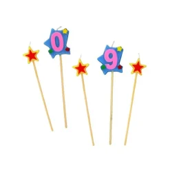 GATODECO Décoration Gâteau|Bougie Chiffre 0 avec 2 bougies étoiles Gatodéco