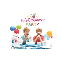 SCRAPCOOKING Décoration Gâteau|Bougie Chiffre 8 Blanche à Etoiles Multicolores