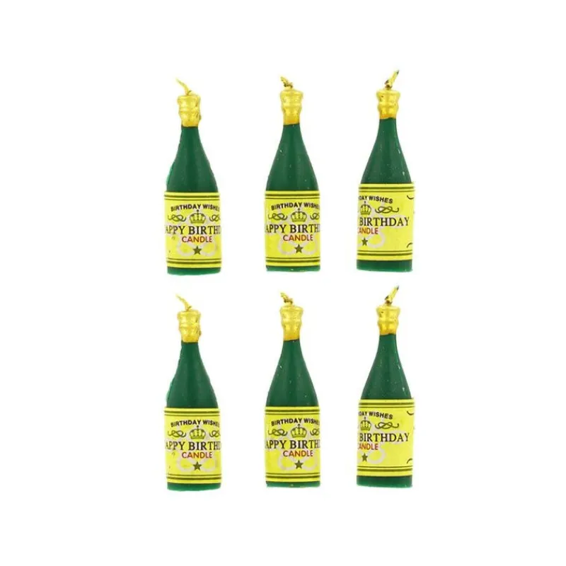 GATODECO Décoration Gâteau|Bougies Bouteilles de Champagne (x6) Gatodéco