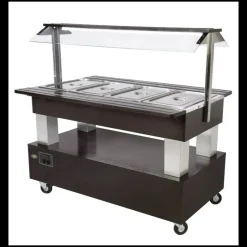 ROLLER GRILL Buffet Self Service|Buffet Chaud Central 20 à 90°C 1420 x 950 x 1370 mm
