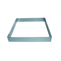 MALLARD FERRIERE Cercle À Patisserie|Cadre à Entremets Inox 26 x 26 cm x H 3,5 cm Mallard