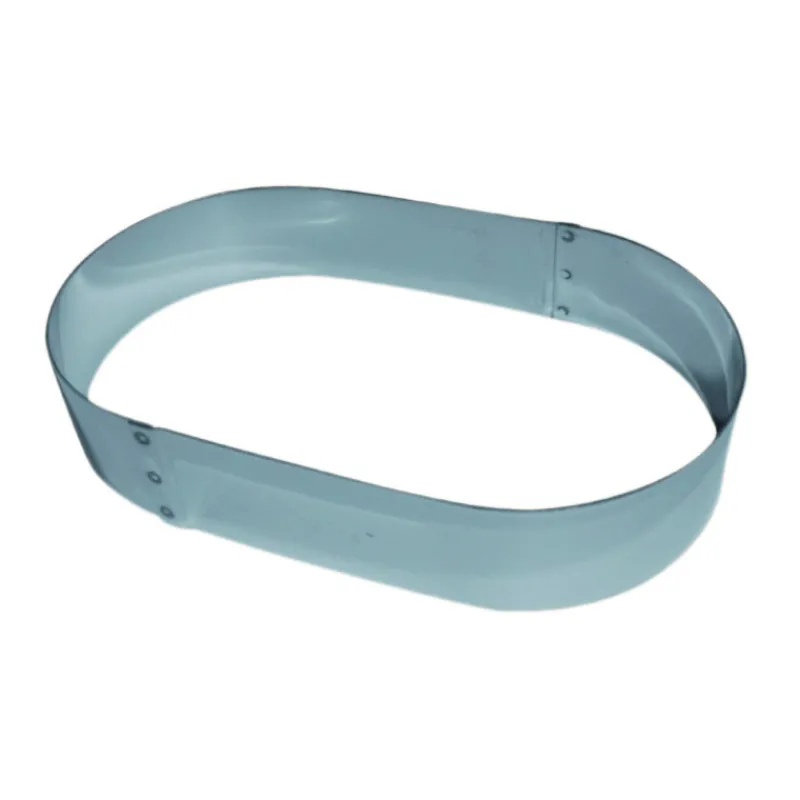 MALLARD FERRIERE Cercle À Patisserie|Cadre à Mousse Oblong Inox 30 cm x H 4,5 cm Mallard