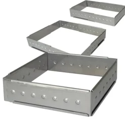 GOBEL Cercle À Patisserie|Cadre à Opéra Extensible 16 x 28 H 4,5 cm Inox