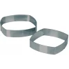 MALLARD FERRIERE Cercle À Patisserie|Cadre Pâtisserie Carré Bombé Inox 24 cm x H 4.5 cm Mallard Ferrière