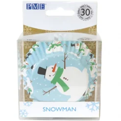 PME Moules En Papier|Caissette cupcake Bonhomme de Neige x30