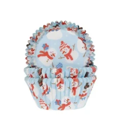 HOUSE OF MARIE Moules En Papier|Caissette Cupcake Bonhomme de Neige x50