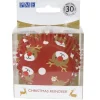 PME Moules En Papier|Caissette cupcake Renne de Noël x30