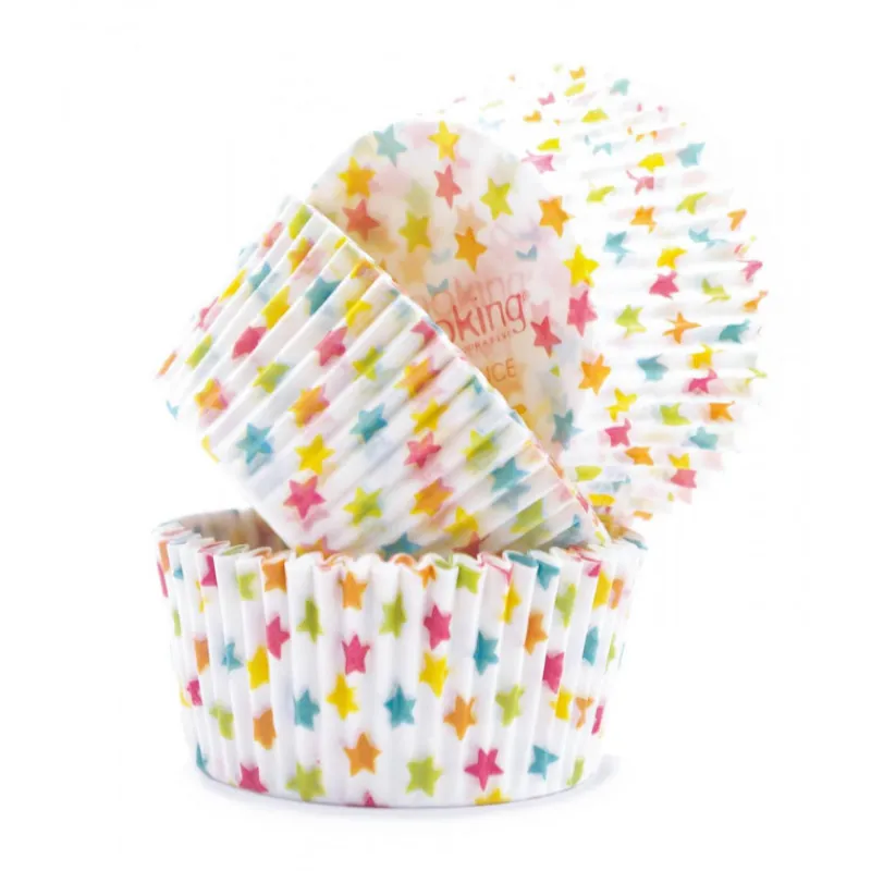SCRAPCOOKING Moules En Papier|Caissette en Papier Etoiles x 40