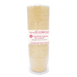 SCRAPCOOKING Moules En Papier|Caissette rigide de cuisson kraft (x25)