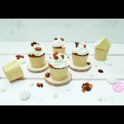 SCRAPCOOKING Moules En Papier|Caissette rigide de cuisson kraft (x25)